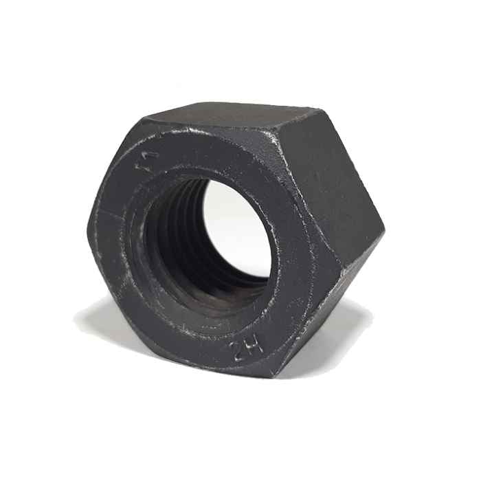 [TCA2H3] Tuerca Hexagonal Pesada 2H Negra - 3"